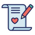 Love article, inspiration Isolated Vector Icon which can be easily modified or edited Royalty Free Stock Photo