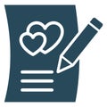 Love article, inspiration Isolated Vector Icon which can be easily modified or edited Royalty Free Stock Photo
