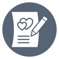 Love article, inspiration Isolated Vector Icon which can be easily modified or edited Royalty Free Stock Photo