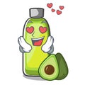 In love avocado oil in the bottol cartoons