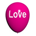 Love Balloon Shows Fondness and Affectionate Feelings