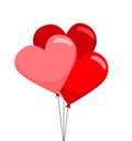 Love Balloons in different shades of Red