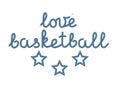 Love Basketball Decoration Royalty Free Stock Photo