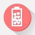 Love battery icon great for any use. Vector EPS10.