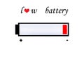 Love battery symbol