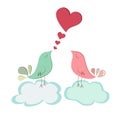 Love bird couple Royalty Free Stock Photo