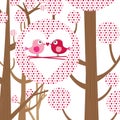 Love Bird Valentine Card Royalty Free Stock Photo