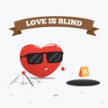 Love is Blind. Vector Illustration