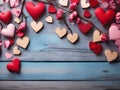 Love in Bloom: Heartwood Valentine\'s Background for a Romantic Touch