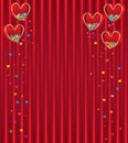 Love box red fly colorful love Royalty Free Stock Photo