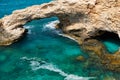 Love Bridge at Cape Greco. Cyprus Royalty Free Stock Photo