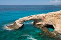 Love Bridge at Cape Greco. Cyprus Royalty Free Stock Photo