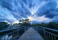 LOVE on a Bridge in Southern Ontario Royalty Free Stock Photo