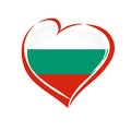 Love Bulgaria emblem colored