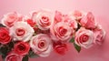 love bunch roses background Royalty Free Stock Photo