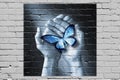 Love Butterfly Graffiti Compassion Psychology Hope Royalty Free Stock Photo