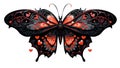 Love Butterfly png. Valentine\'s Day concept. Love and Romance clipart. Hearts on wings.