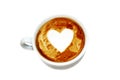 love caffee drinke heart hot cafe drink Royalty Free Stock Photo
