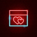 Love Calendar Neon Sign