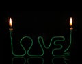 Love candle holder