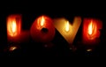 Love Candles Royalty Free Stock Photo