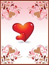 Love card heart creative design