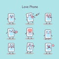 Love cartoon smart phone