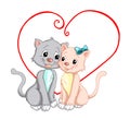 Love. Cats in love Royalty Free Stock Photo