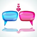 Love chat icon