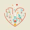 Love chemistry Royalty Free Stock Photo