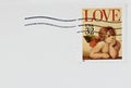 Love Cherub Stamp Royalty Free Stock Photo