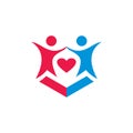 love child kids fun logo icon