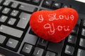 Love by click - Online Dating Royalty Free Stock Photo