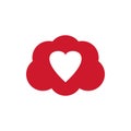love cloud logo icon template Royalty Free Stock Photo