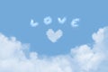 Love in the Clouds Royalty Free Stock Photo