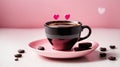 Love Coffee Cup Heart Royalty Free Stock Photo