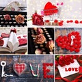 Love concept collage