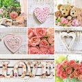 Love concept collage Royalty Free Stock Photo