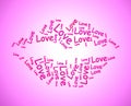 Love concept icon means I adore you and I\'m Yours - 3d illustration