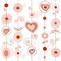 Love concept pattern Royalty Free Stock Photo