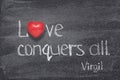 Love conquers Virgil Royalty Free Stock Photo