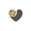 Love Cookies Logo Design Vector Template, Icon Symbol, Creative design concepts Royalty Free Stock Photo
