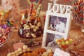 Love couple Colorful Wedding Candy Royalty Free Stock Photo