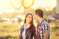 Love couple at romantic dating