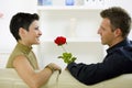 Love couple - rose Royalty Free Stock Photo