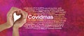 Love at Covidmas Christmas Word Cloud Royalty Free Stock Photo