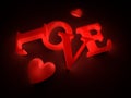 Love 3D text