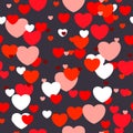 Love dark seamless pattern