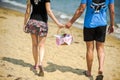 love, dating, people and holidays couple drinking champagne on picnic over evening seaside background Royalty Free Stock Photo