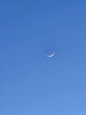 Love Day time moon Crescent moon Royalty Free Stock Photo